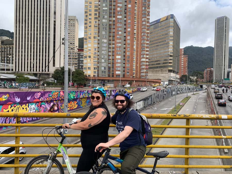 Biking in Full Color: Urban Art Bike Tour - Starting at the Red Wall in La Candelaria