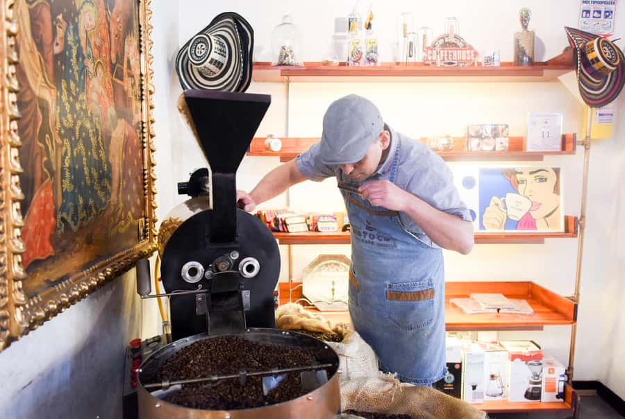 Bogota: Colombian Coffee Tasting - Sampling coffee sweets, cookies, and unusual bean products