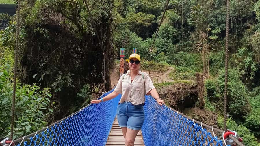 Bogota: La Chorrera Waterfall Guided Hike and Guadalupe Hill - Cueva de los Monos and the mountain panorama