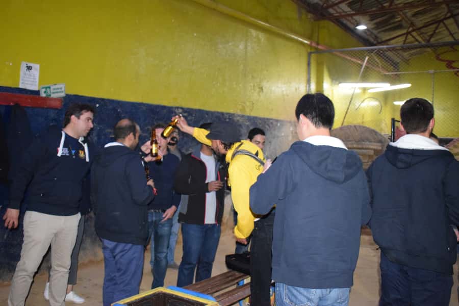 Bogotá: Tejo and Beer Tour - Meeting at the fountain with the yellow umbrella