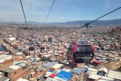 Cable car to el Paraiso, the city slum