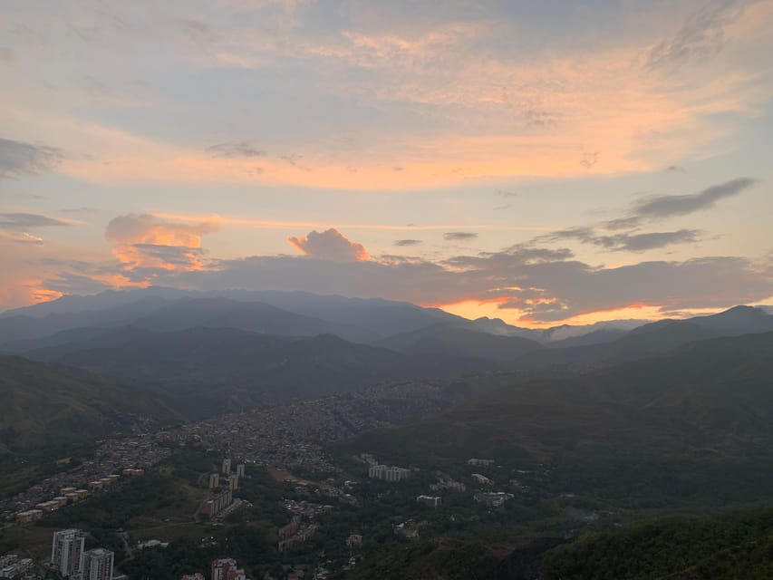 Cali: TRES CRUCES - Cali's most popular hike and monument - Sunset over Cali and the Andes