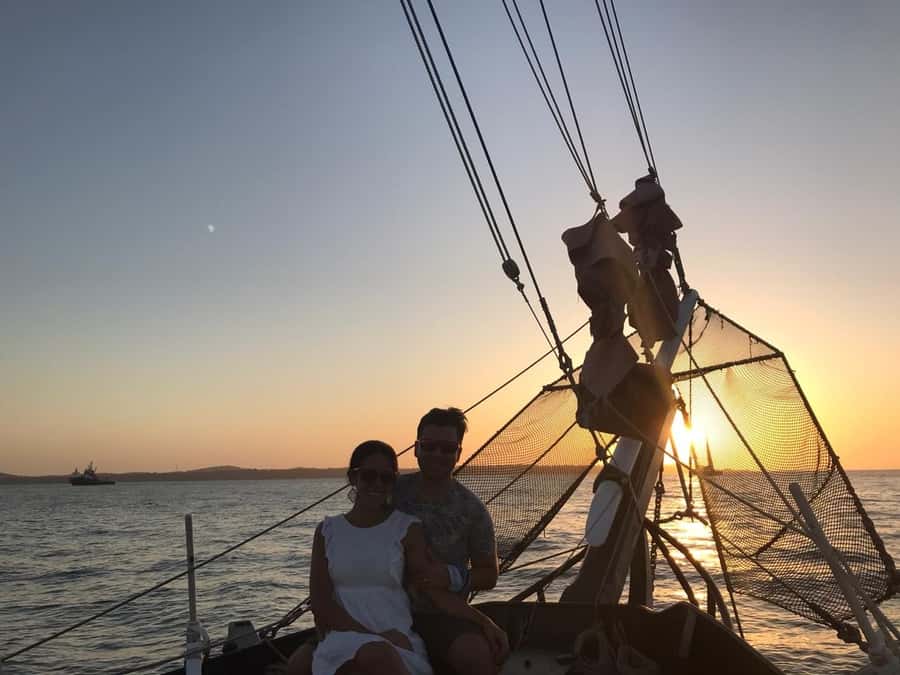 Cartagena, CO: Sunset Skyline Pirate Boat Tour with Drinks - The sunset viewpoint near Tierra Bomba