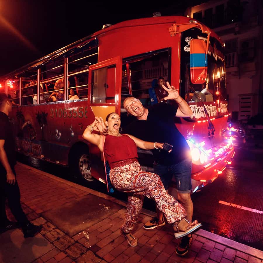 Cartagena: Funny PartyBus with dance floor and good music! - What this Cartagena party bus is really like