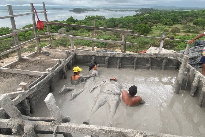 Cartagena Mud Volcano Tour — VIP Exclusive Crowd-Free Access! - Climbing the Stairs to the Mud Volcano