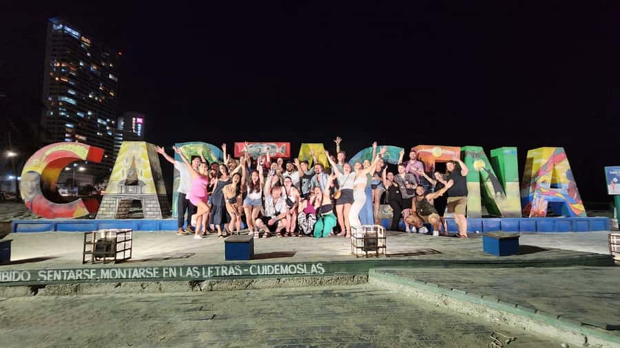 Cartagena: Night party in authentic Colombian chiva with entertainer - What the crowded chiva ride is really like
