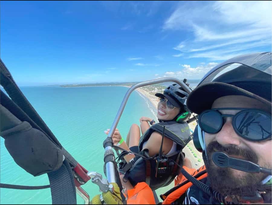 Cartagena: Paratriking Flight from the Beach - What a paratrike flight actually feels like