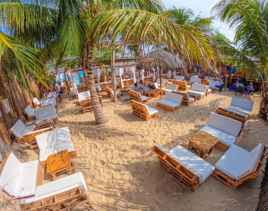 Cartagena: Rosario Islands Day Tour with Snorkel & Lunch - Tierra Bomba: Pool, Beach Chairs, and Big Views