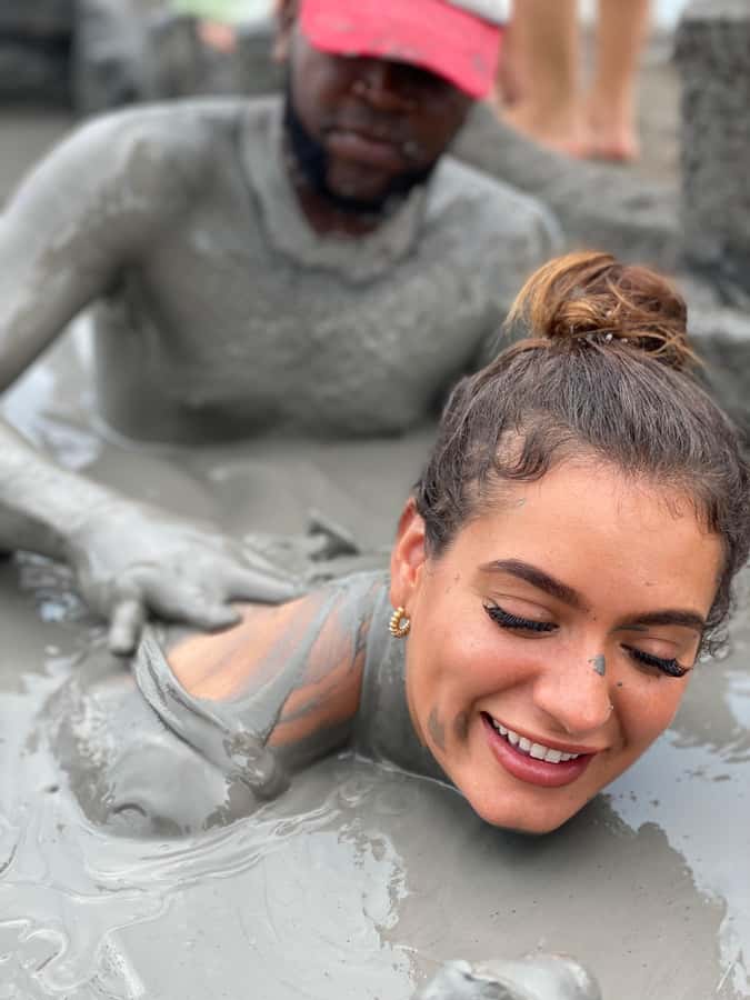 Cartagena: Totumo Mud Volcano Experience - Floating in the mineral mud