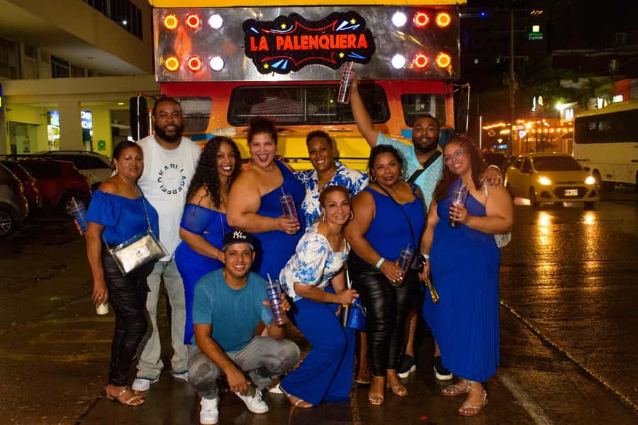 Chiva Party Cartagena: a unique experience in the city, joy and dance. - Las Botas Viejas and the first photo stop