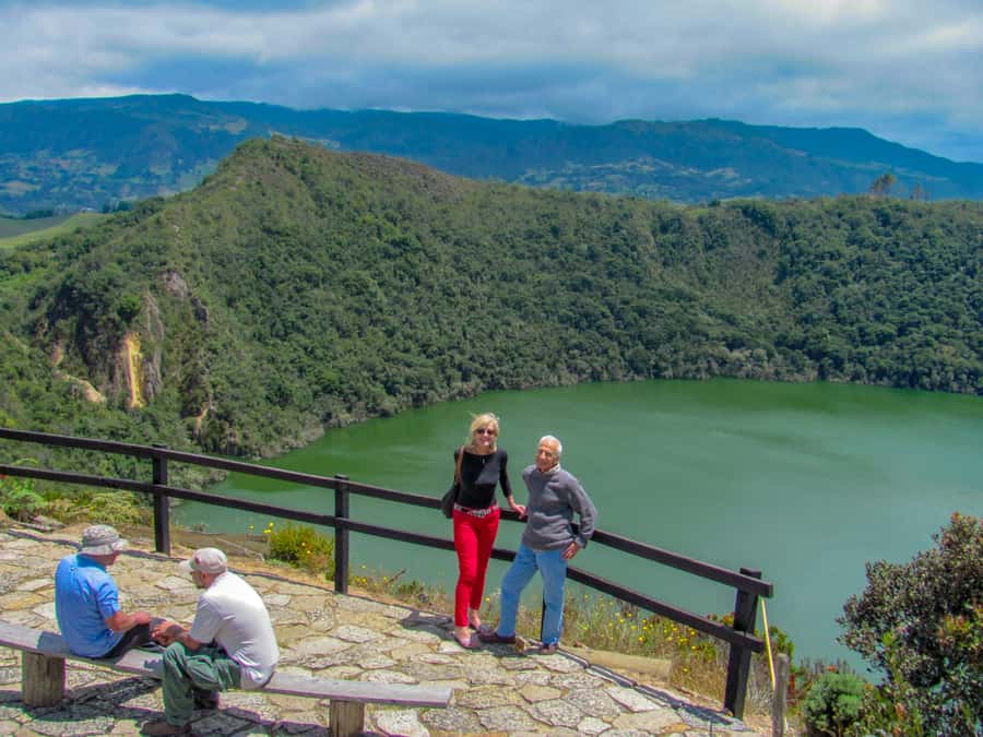 From Bogota: Guatavita Lake & Zipaquira Salt Cathedral Tour - The uphill path to Guatavita Lake