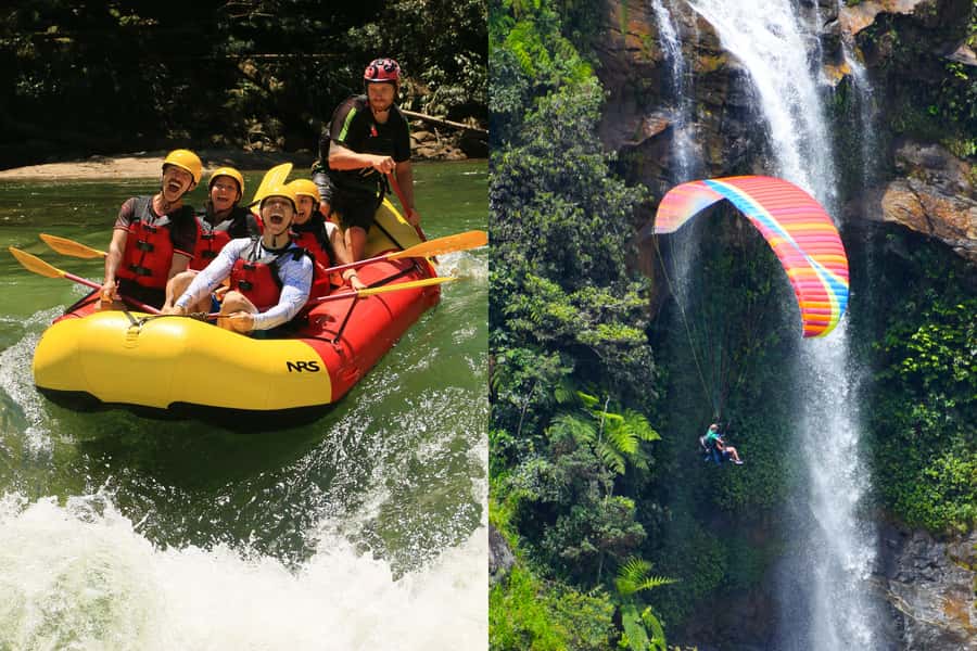 From Medellín: Paragliding and Rafting Combo Tour - From Medellín to Antioquia’s mountain country