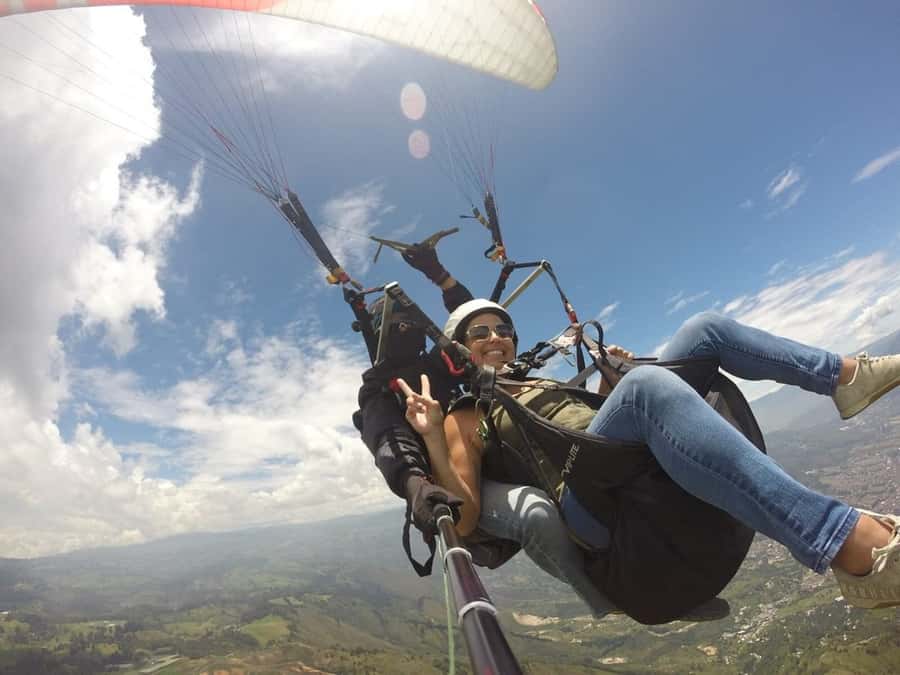 From Medellín: Paragliding Tour with GoPro Photos & Videos - San Félix is where the nerves settle
