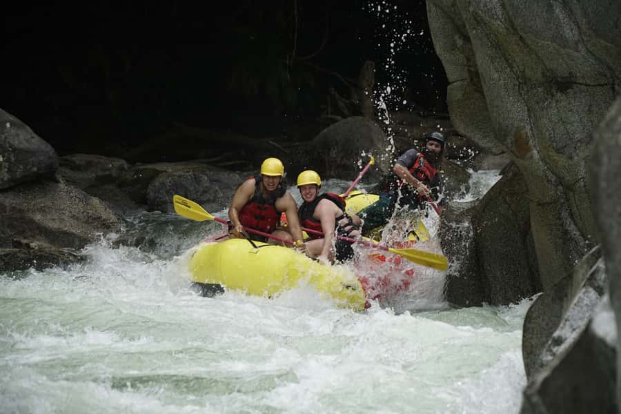 From Medellin: Rafting Experience - Getting set at Playa Loca in Cocorná