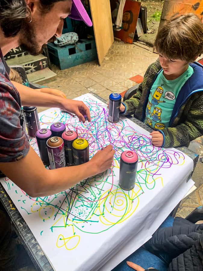 Fun Graffiti Workshop: The Art of Aerosol and Color - From marker lines to a graffiti name