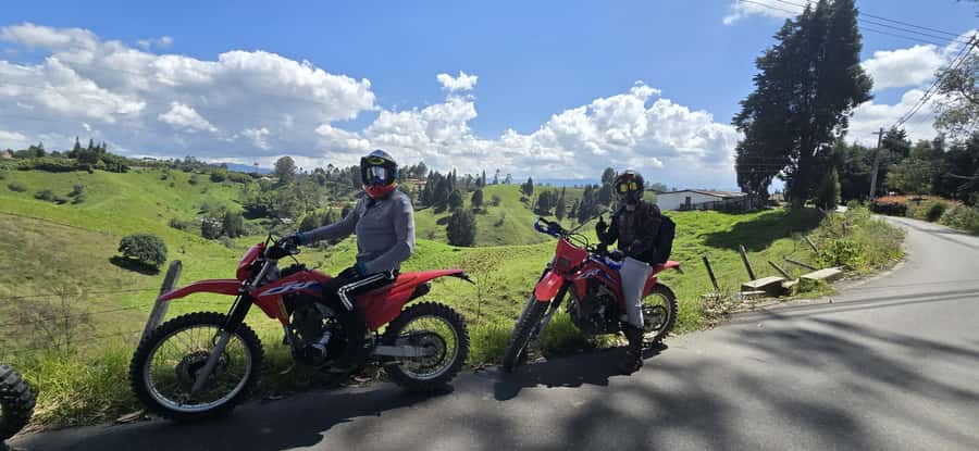 Off-road motorcycle adventure through the Medellín mountains - Safety gear, insurance, and the real skill level