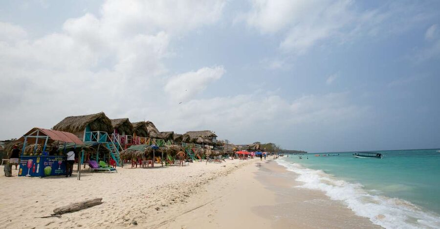 Playa Blanca Full-Day Trip from Cartagena - First look at Playa Blanca’s white sand and clear water
