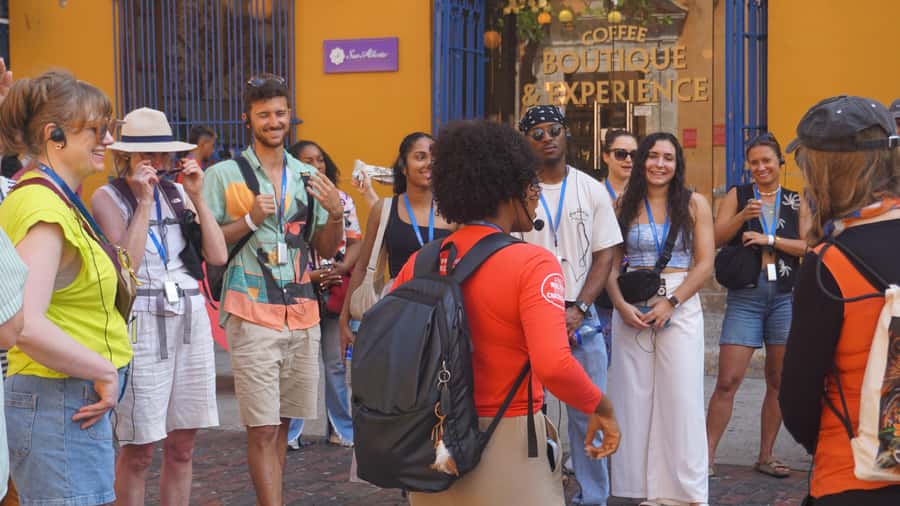 Shared Cartagena Old City Tour with Wireless Audio System - Walking the walls and looking over the bastions