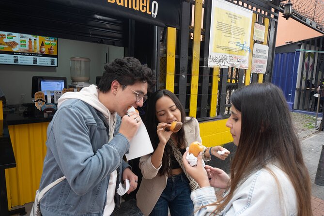 Street Food Tour in Bogotá with Tastings - Pandebono and buñuelo on Carrera 7