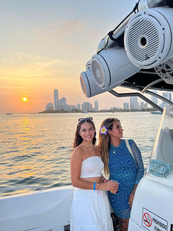 Sunset Party open bar on the bay while sharing with locals - Key points at a glance