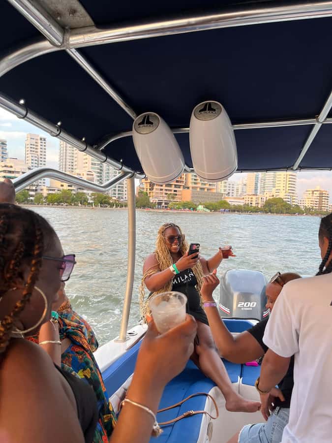 Sunset Party open bar on the bay while sharing with locals - What $42 really gets you