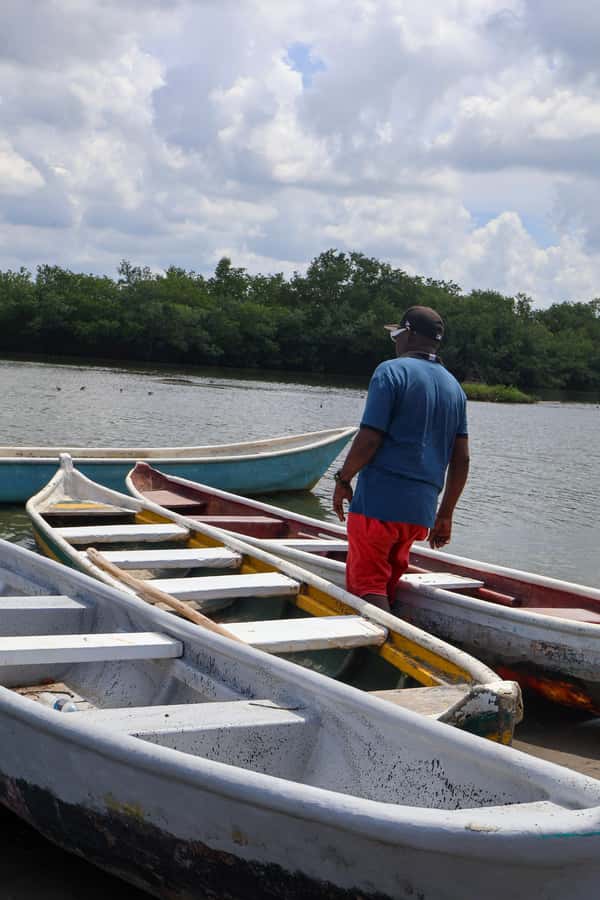 Typical lunch on beach, mangrove tour & fishing with natives - Who will enjoy this outing most?
